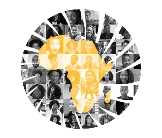 Das Logo der VN-Dekade für Menschen afrikanischer Herkunft.